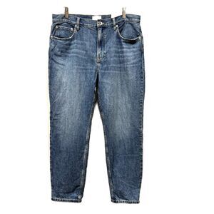 NWT Everlane Runaround Jeans High Rise Straight Leg Relax Blue Denim Women sz 31